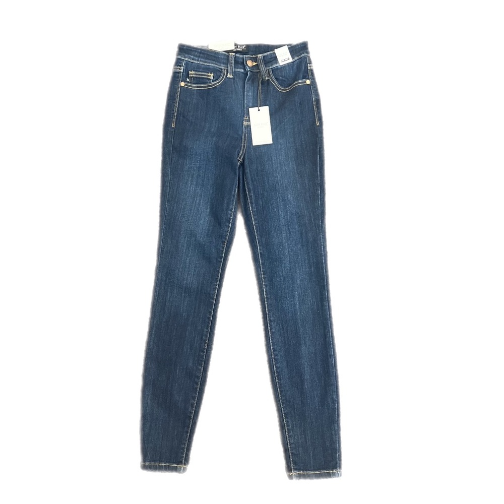 Judy Blue Dark Wash Skinny Fit High Waisted Capris